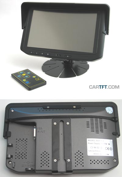 700TSV -- TFT 7" -- VGA/PAL/NTSC -- Touchscreen <b>USB</b> -- Speakers -- IR -- <b>SunShield</b> [Black] (Minimum order quantity : 100 units)