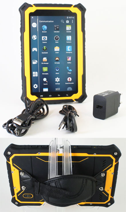 CTFPND-8B (7" Android TabletPC/PND, Waterproof IP67, Ruggedized, 1.7Ghz Octa CPU/2GB RAM, GPS/WLAN/BT/3G)