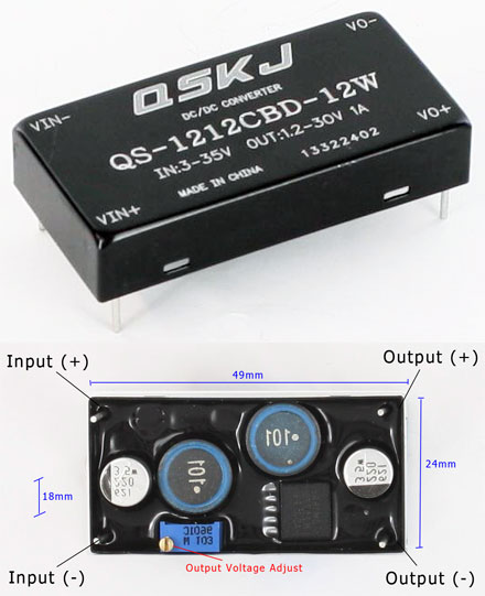 CTFDCDC-2 (Converter from 3-35V to 1.25-30V, max. 1A)