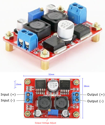 CTFDCDC-3 (Converter from 3.5-28V to 1.25-26V, max. 3A)