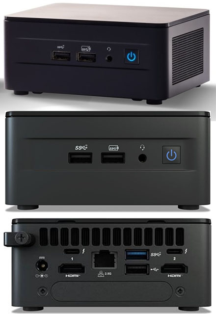 Intel NUC12WSHi7 (Intel Core i7-1260P 4,70GHz,  2x HDMI, 2x Thunderbolt 4,  2.5" HDD/SSD support)