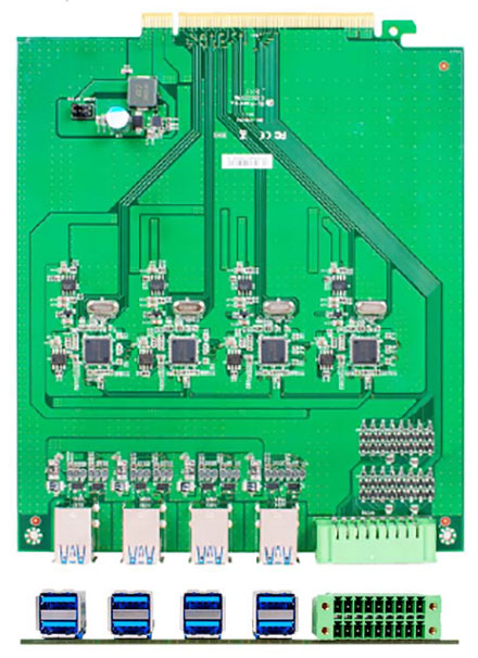 Jetway ADD-ON HM1-USB3.0X8 (8x USB3.0, 1x GPIO) [fr HM-1000]